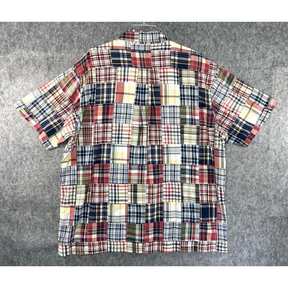 Brooks Brothers Patchwork Shirt Men's XL Colorful Madras Plaid Button Down - Picture 4 of 7